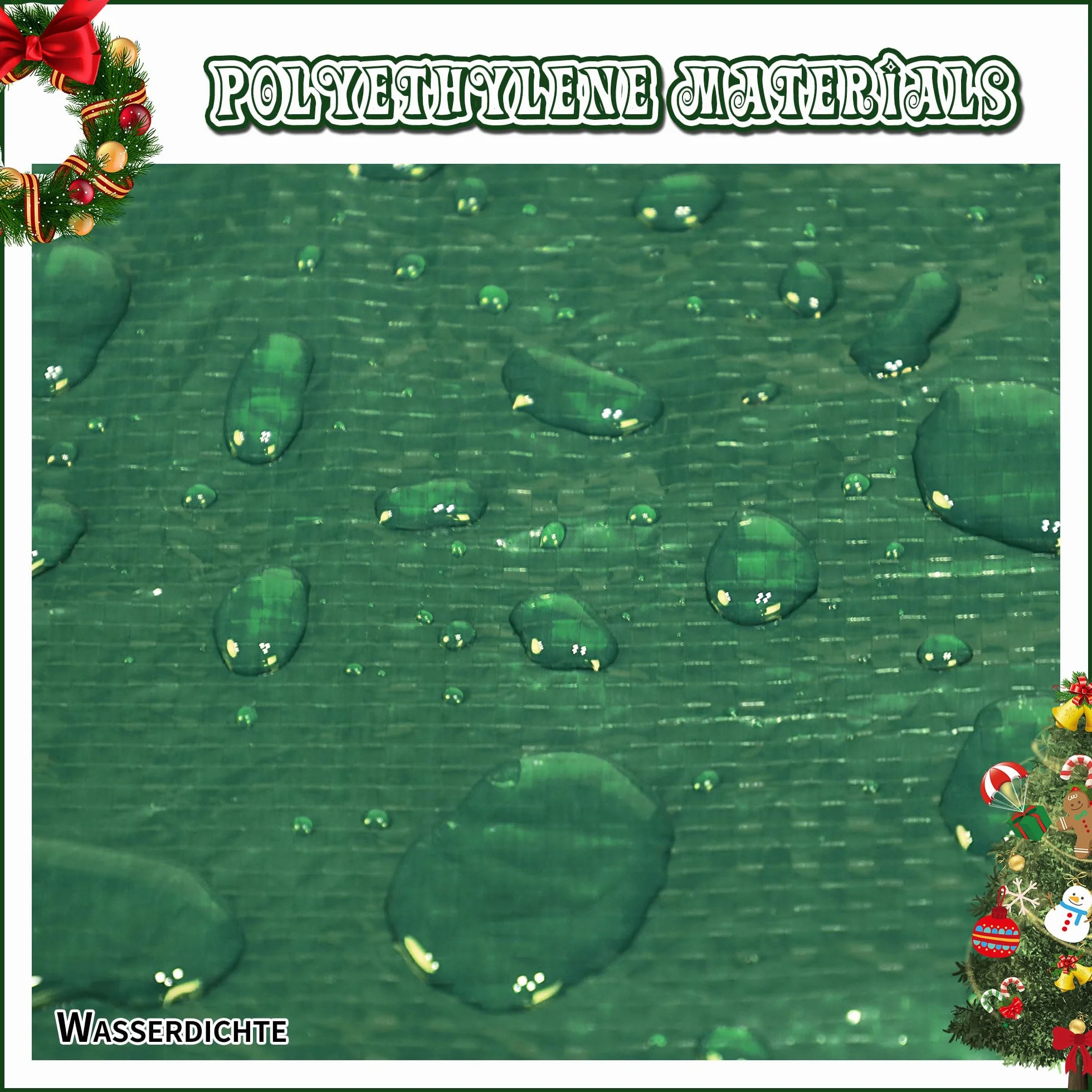 RICHIE Künstlicher Weihnachtsbaum Aufbewahrungstasche für 2,5m Tannenbaum, Aufbewahrungstasche für Weihnachtsbaum, praktisch zur Aufbewahrung von Weihnachtsbäumen, Verstärktem Tragegriff (Grün)