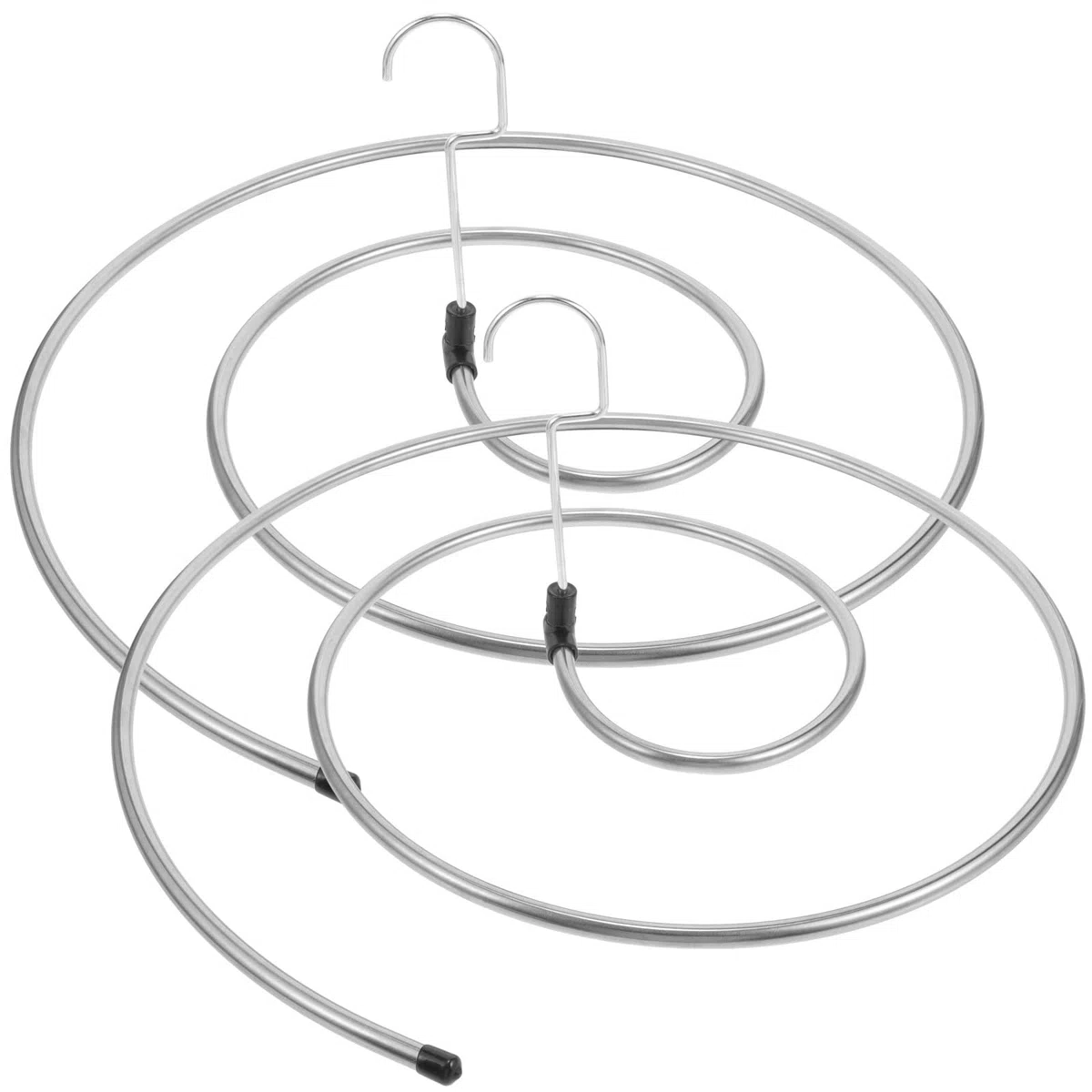 Outanaya 2 Stück Spiral Wäscheständer Für Bettwäsche Decken Und Badetücher Platzsparender Hängender Wäschebügel Mit Drehbarem Haken Für Haushalt Und Reise