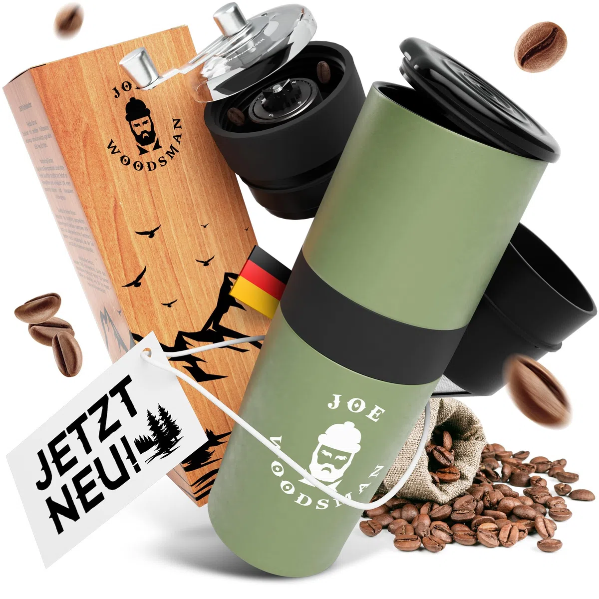 Reisekaffeemaschine - All-in-One Becher und Kaffeemaschine für Wandern, Trekking, Camping und Festivals - Jetzt entdecken!
