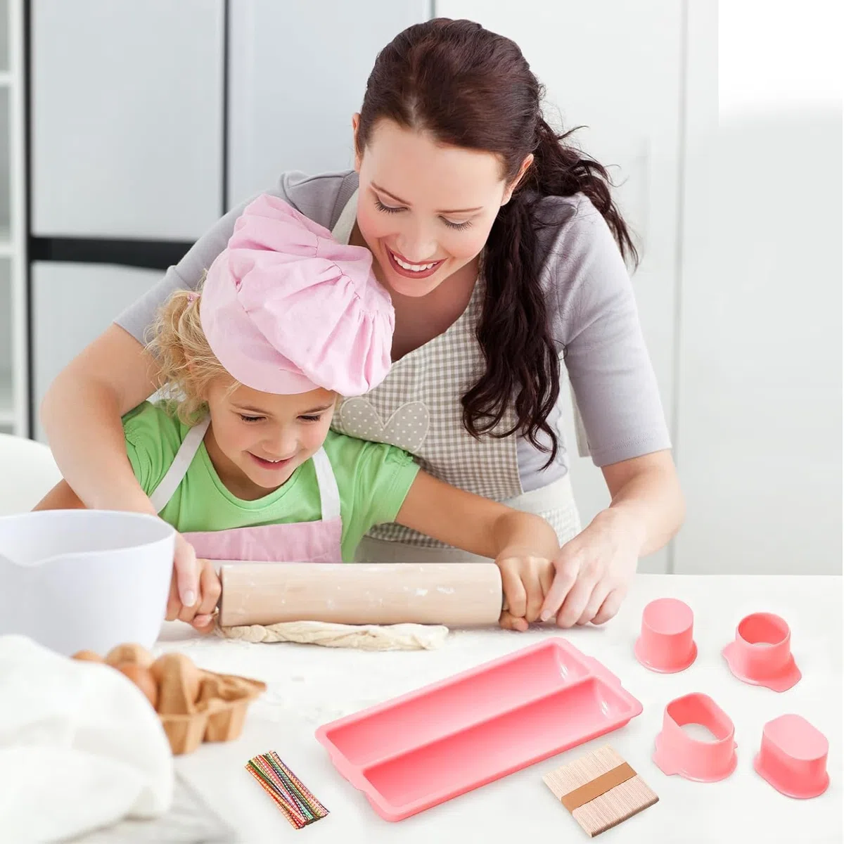 Cake Pop Form Set, Cakepop Form mit Halterung, Tablett, Cakesicles und Papiertüte - Dessertzubereitung für Familienfeiern und Hochzeiten