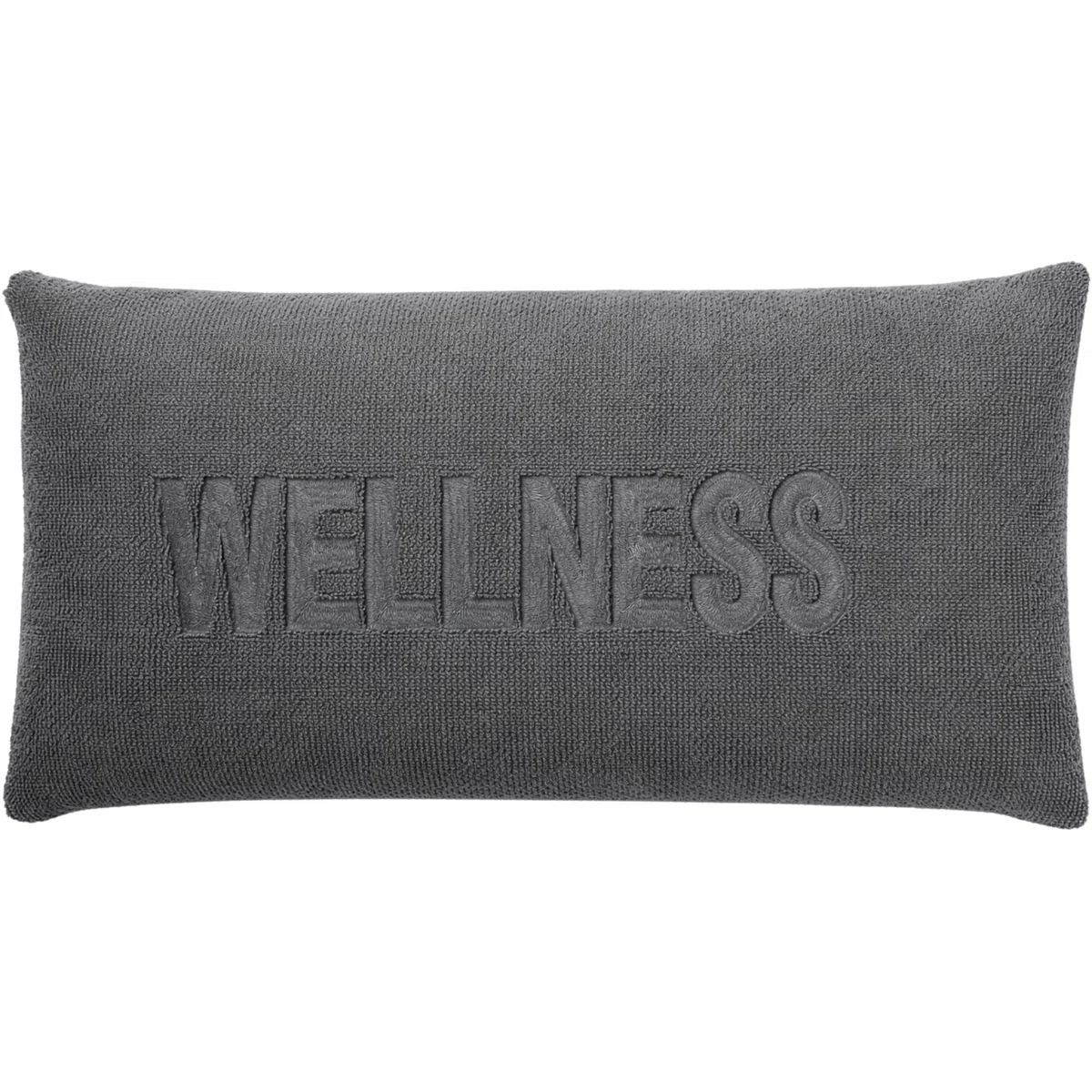 Brandsseller Badewannenkissen 40x20 cm – Wellness Nackenkissen mit Saugnäpfen für die Badewanne, weich gepolstert, waschbar mit Reißverschluss – Anthrazit