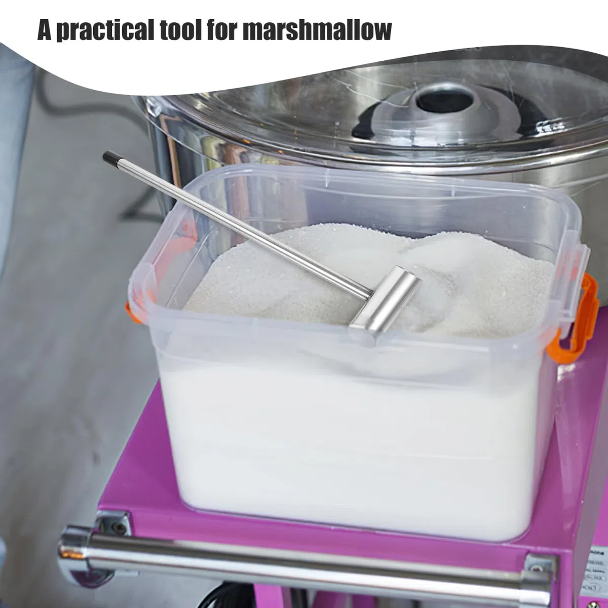 Ciieeo Edelstahl Marshmallow Zuckerlöffel Für Zuckerwattemaschine Mit Ergonomischem Griff Robuster Zuckerportionierer Für Haushalt Partys Und Gastronomie