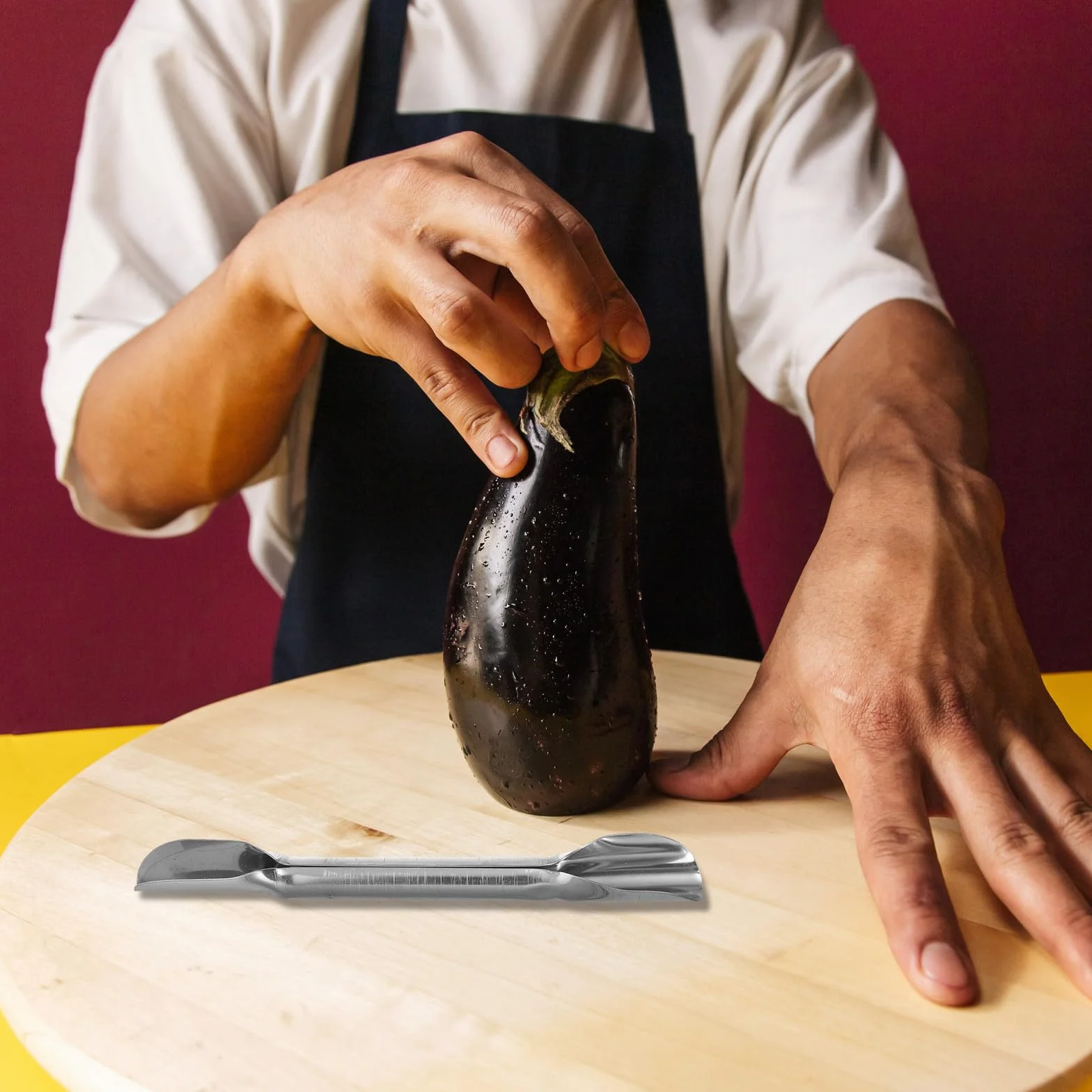 7 Stück Edelstahl Obstschnitzwerkzeug mit Doppelköpfigem Design Kreatives Küchen Tranchiermesser für Gemüse und Obst für Party und Riegel Einsatz