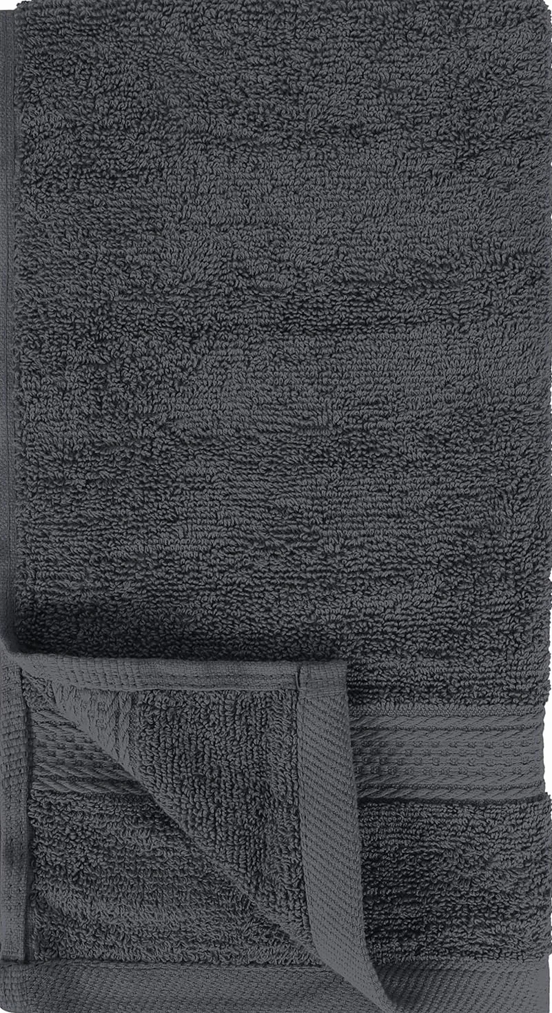 Utopia Towels - Handtücher Set aus Baumwolle - 100% Baumwolle ultraweich und sehr saugfähig, 41x71 cm - 6er Pack (Grau)