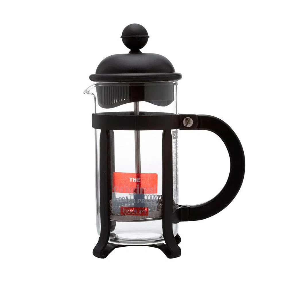 Bodum 1908-01 Java Kaffeebereiter, 8 Tassen, 1 L, Mehrlagig, schwarz, 10,6 x 16,3 x 24,5 cm, 6 Einheiten