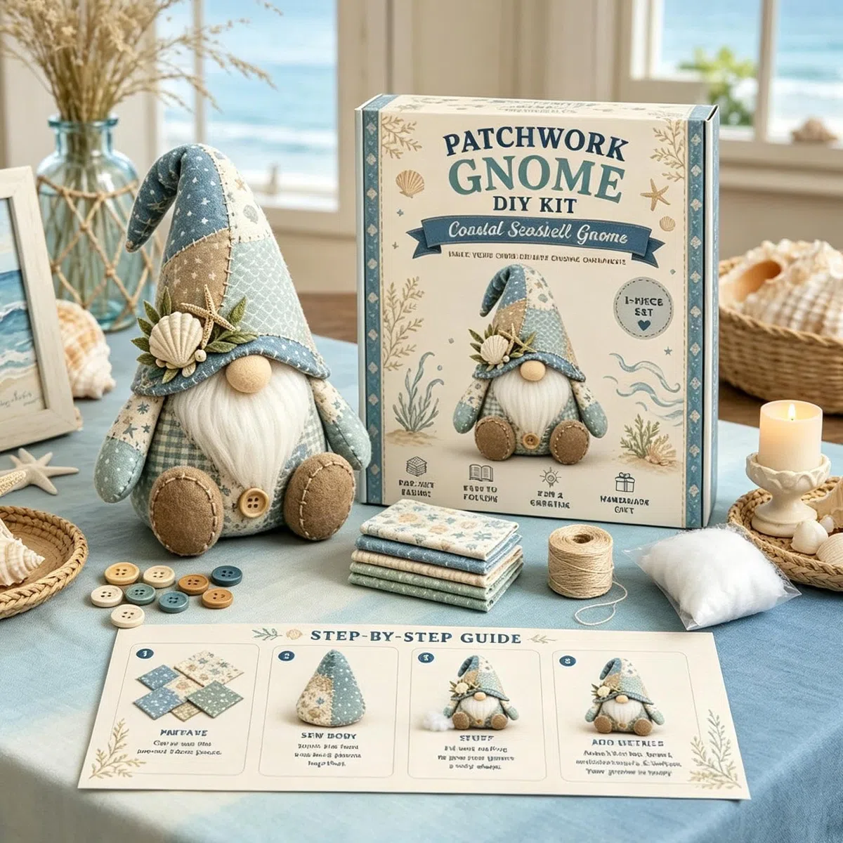 Sdttoab Gnome-patchworks-DIY-Kollektion, Handcrafted Felt Gnome Kit, Für Anfänger, Kreatives DIY-Geschenk Für Bastelliebhaber Und Heimdekoration