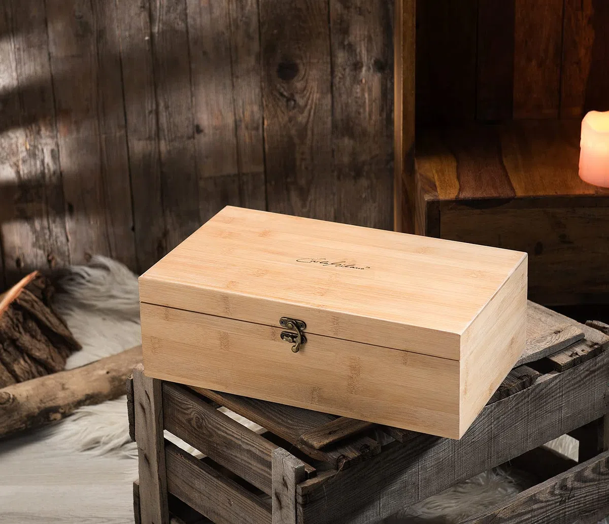 Carlo Milano Weinflaschenverpackung: 9-teiliges Sommelier-Set in edler Holz-Geschenkbox für 2 Weinflaschen (Weinbox, Wein-Geschenkverpackung, Flasche)