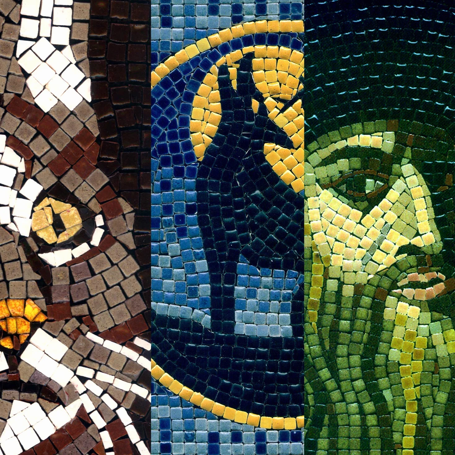 ALEA Mosaic Mini Mosaiksteine 5x5mm, 1000 Stück, Mix grün, MXVR