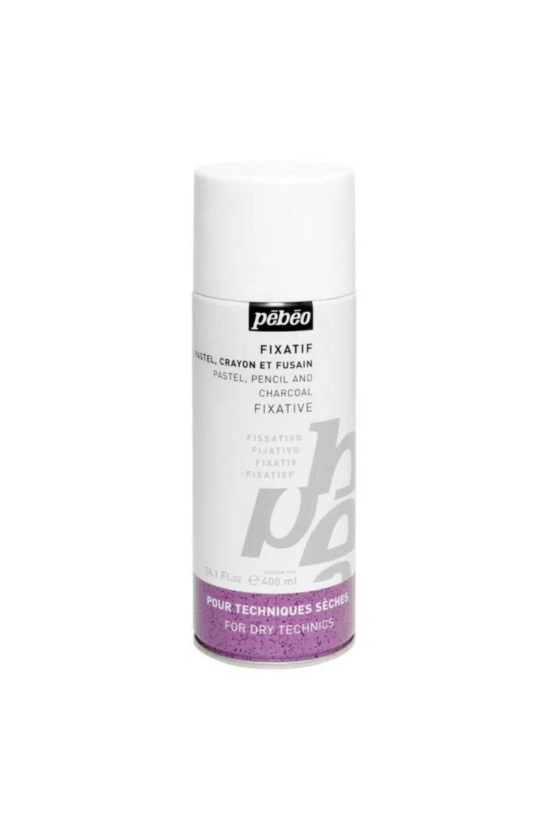 Pébéo – Fixierstift für Pastellkreide, Bleistifte und Kohle, Spray, 400 ml