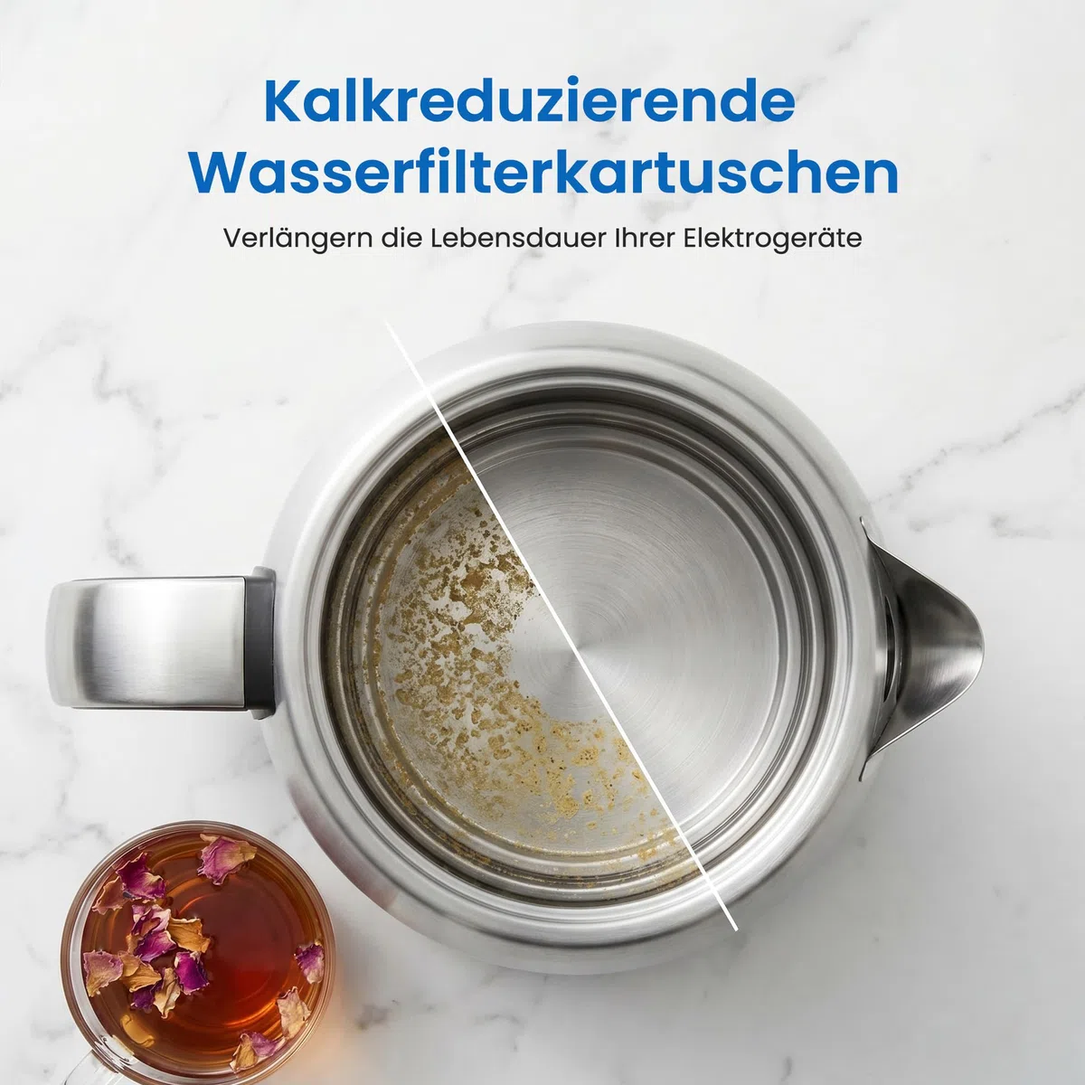 Wasserfilter Kartuschen, für Brita Maxtra+ und Maxtra, Style, Marella, Elemaris, für Ersatz Brita Filterpatronen, Reduziert Blei, Chlor, Schwermetalle und Kalk im Wasser, Made in Germany (6)