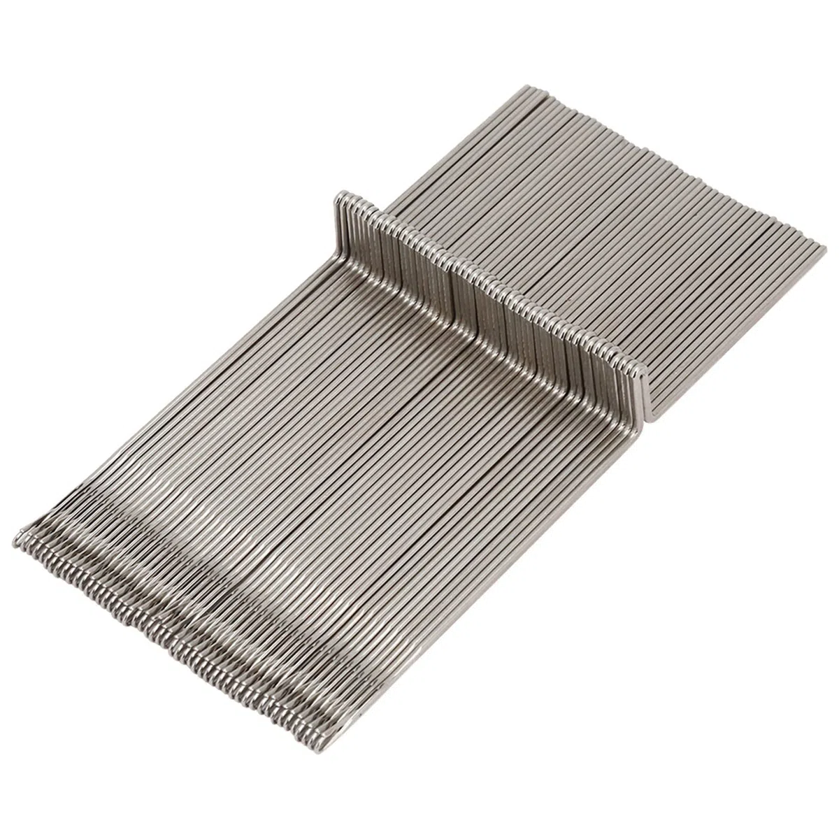 50 Stück Strickmaschinennadeln aus Stahl KR830 KR838 KR850 Zubehör Stabile Leistung Geeignete Länge für Webmaschine