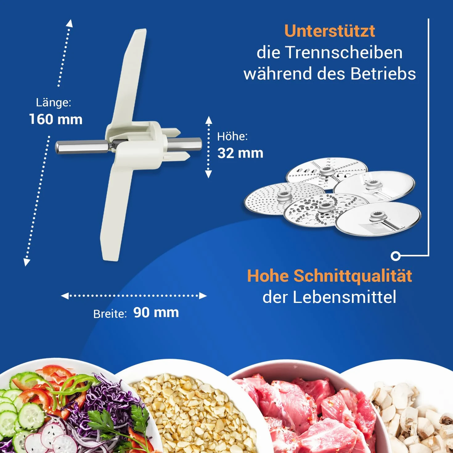 VIOKS Mitnehmer mit Ausräumflügel Ersatz für Bosch 00630760 630760 00621923 für Durchlaufschnitzler in Küchenmaschine MUM5 MUMS MUMV MUZ5 MUZ5DS MUZ5VL MUM58L20 & Bosch MUM 5 Zubehörteile