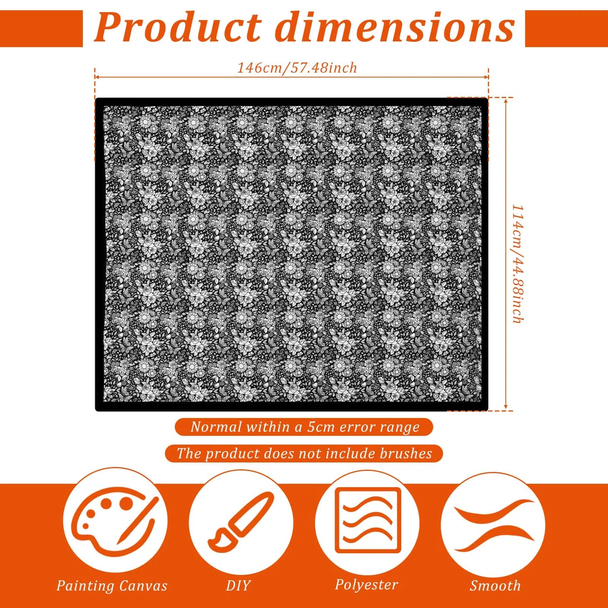 DIY-Maldecke, Decke Selbermachen Zum Ausmalen 114x146cm Kreatives Personalisiertes Zeichnen Waschbarer Stoff Umfärben Eigene Plüschdecke für Zuhause Schlafzimmer Wohnzimmer Heimdekoration(C)