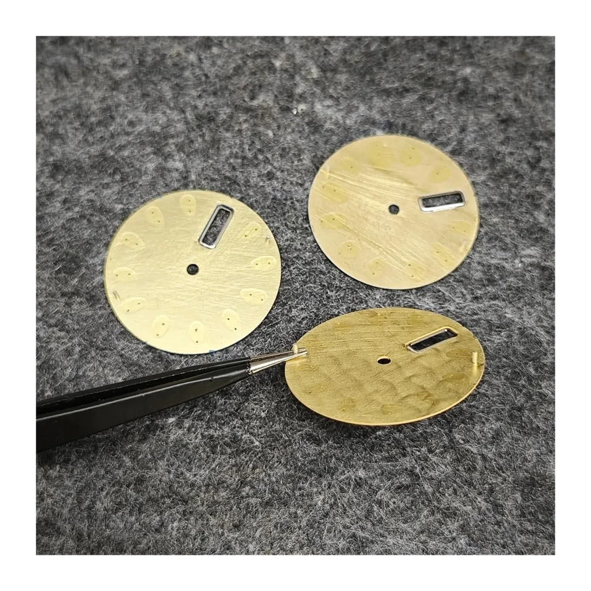 ZHGUIMING NH36-Zifferblatt, 28,5 mm, mechanische Uhrenumbauteile for NH36A/4R36-Uhrwerk, grün leuchtende Taucheruhr-Zifferblätter(Black)