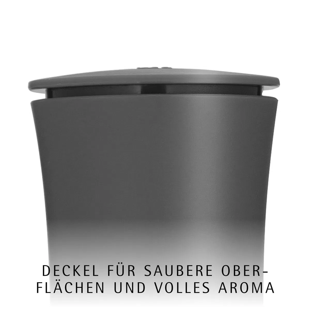WMF Trend Mühlenset 2tlg, Salz- und Pfeffermühle unbefüllt, Glasbehälter, Keramikmahlwerk, Mühle für Salz und Pfeffer, Gewürze, spülmaschinengeeignet, grau