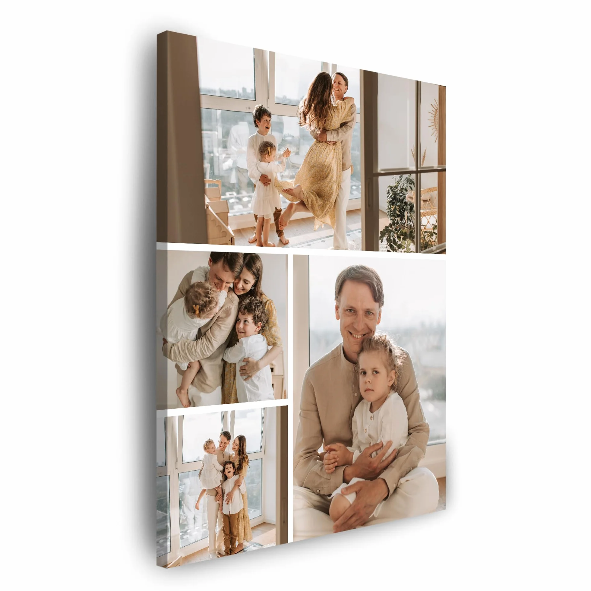 GP TONER Ihr FOTO auf Leinwand Personalisierte Multi Foto Ihr eigenes Bild auf Leinwand mit Holzrahmen Kunstdruck Bild Collage Foto 40x50 cm