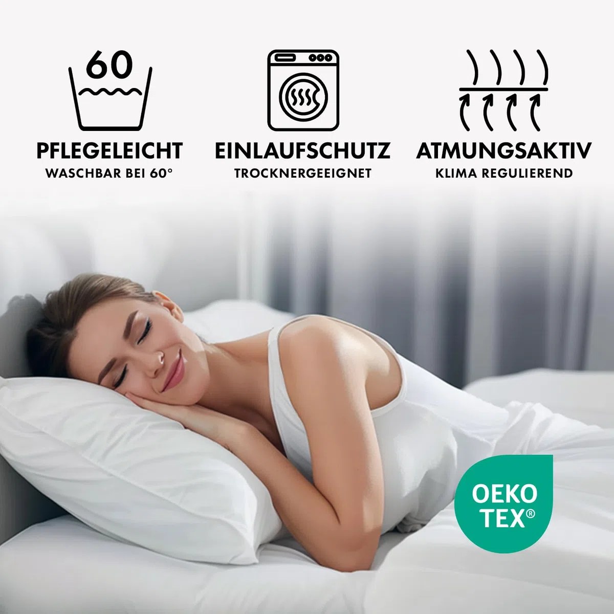 Jacobson Premium Spannbettlaken 200 g/m² Jersey Baumwolle mit Elasthan (180x200-200x200 cm, Grau)