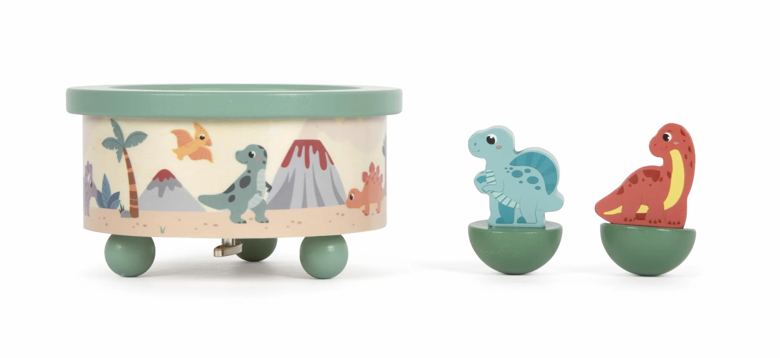 small Foot Spieluhr „Dino“, Klassische Spieldose aus FSC 100%-zertifiziertem Holz, für Kinder ab 3 Jahren, 12628