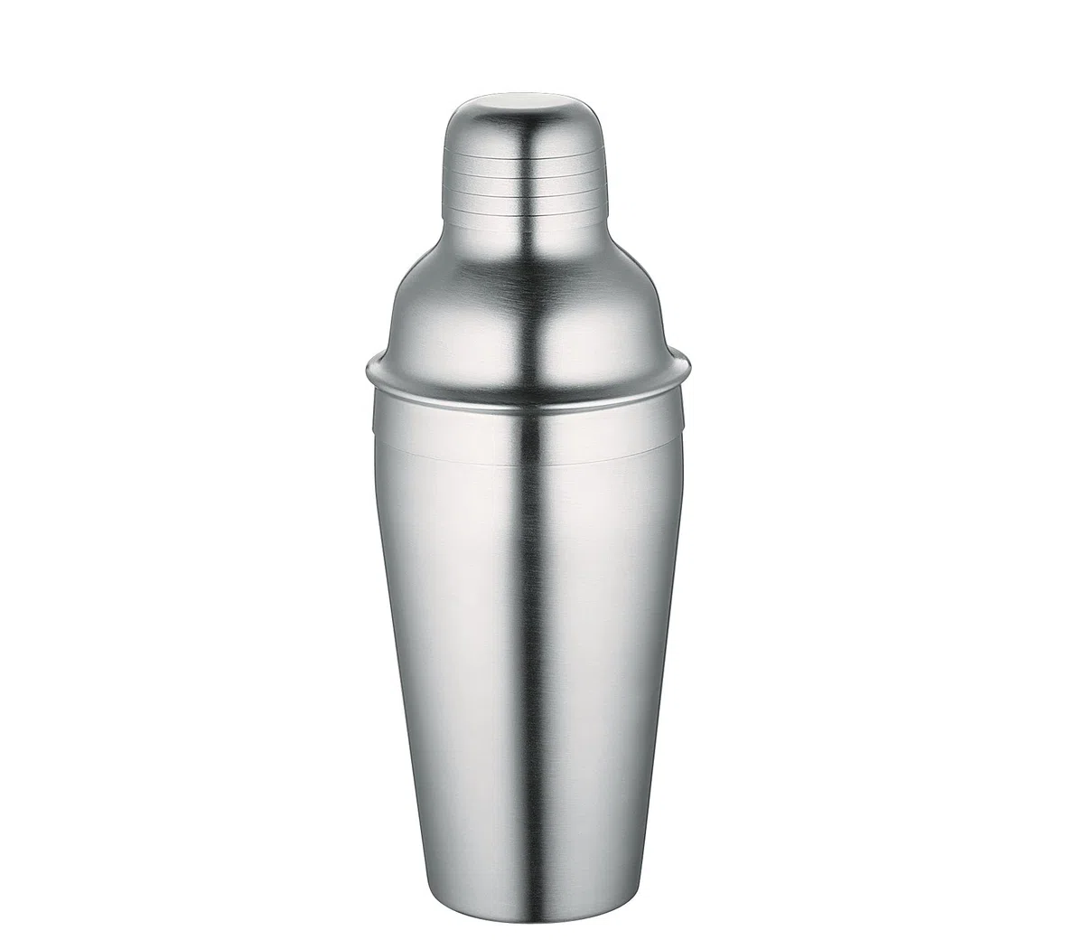 cilio Cocktailshaker 500 ml, Edelstahl, Deckel mit integriertem Sieb | Barshaker aus rostfreiem Edelstahl, Verschlusskappe, integriertes Sieb, für Cocktails und Mixgetränke, 21 cm Höhe