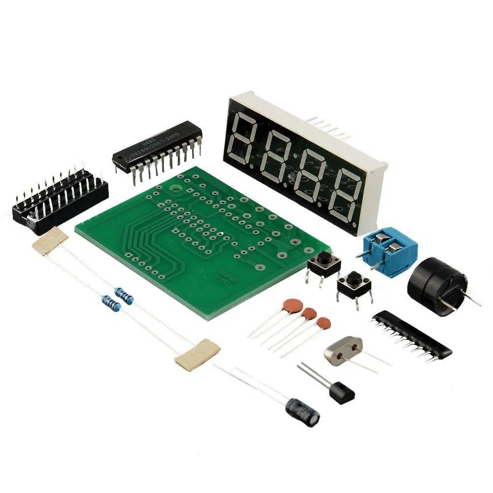 4-Stelliges Digitales Elektronisches Uhrenset, Mikrocontroller-Digitaluhr, 4-Stelliges Digitales Uhrenset, Elektronisches DIY-Set