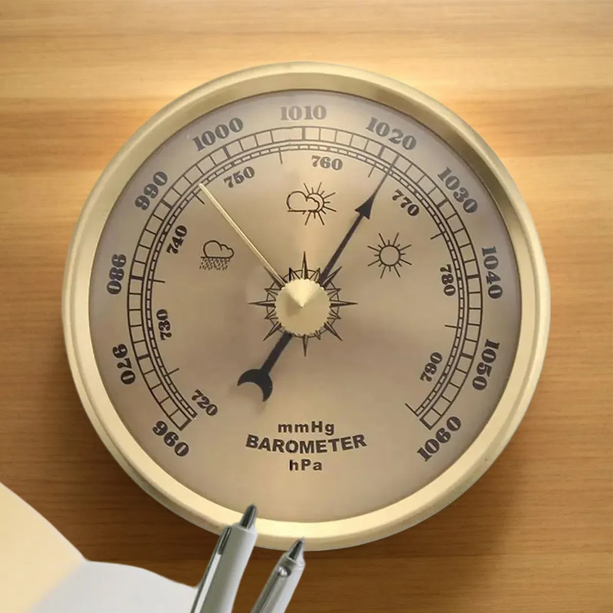 Outdoor Barometer,Wetteranzeige für Draußen | Tragbarer Barometer für Angeln Surfen Wandern Camping Bootfahren Jagdaktivitäten Unisex - Angelausrüstung Seen
