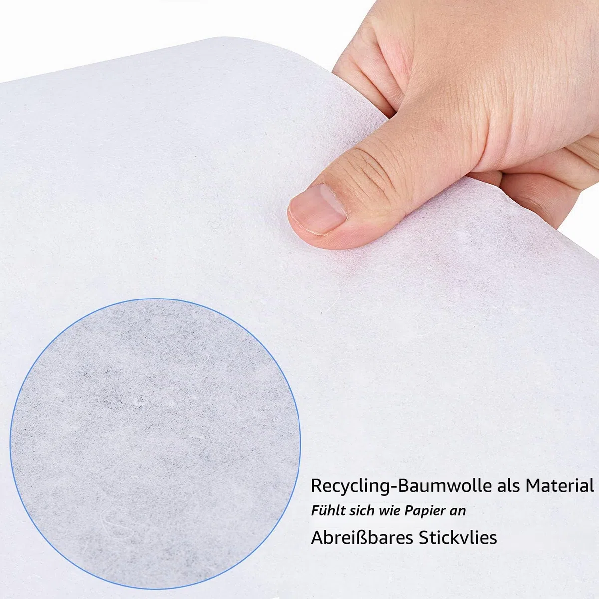 Simthread Maschinen Stickvlies Tear Away Reißvlies - 12" x 20M / Rollen (30CM x 21.87Yd) - Mittleres Gewicht 1.8OZ (50gm) für Maschinensticken
