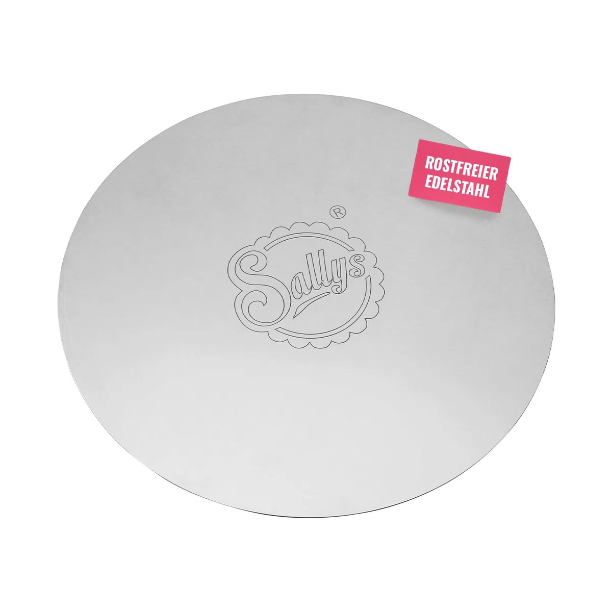 Sallys Tortenbodenheber Rund - 32 cm Durchmesser - Kuchenschaufel Ideal zum Umsetzen & Dekorieren - Platte aus Rostfreiem Edelstahl - Spülmaschinenfest
