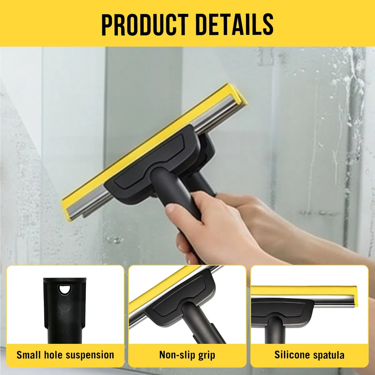 Dampfreiniger Fensteraufsatz für Kärcher SC1/ SC2/ SC3/ SC4/ SC5/ SC7/ CTK10/20 mit Fasertuch, Fensterdüse Ersatzzubehör, Die Fensterdüsen für Dampfreiniger, streifenfreie Reinigung von Glas, Fenstern