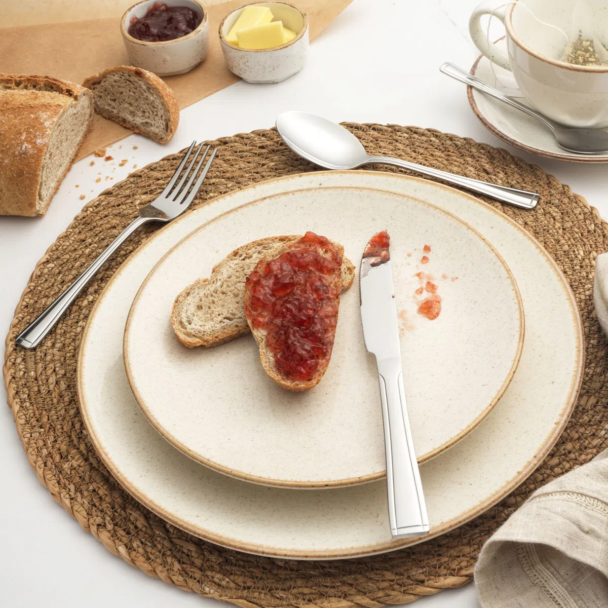 Salter BW031402EU7 BW031401HSMFOB Elegance Buxton 24-teiliges Besteckset, Edelstahl, 15 Jahre Garantie, Aluminium