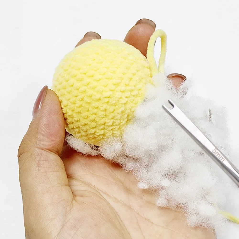 HUTRADE 3 Stück vielseitiges Stofftiere Füllwerkzeug für DIY-Handwerksprojekte und Häkelarbeiten Enthält Füllwatte in den Größen 3 mm, 4 mm und 5 mm zum Nähen und Basteln