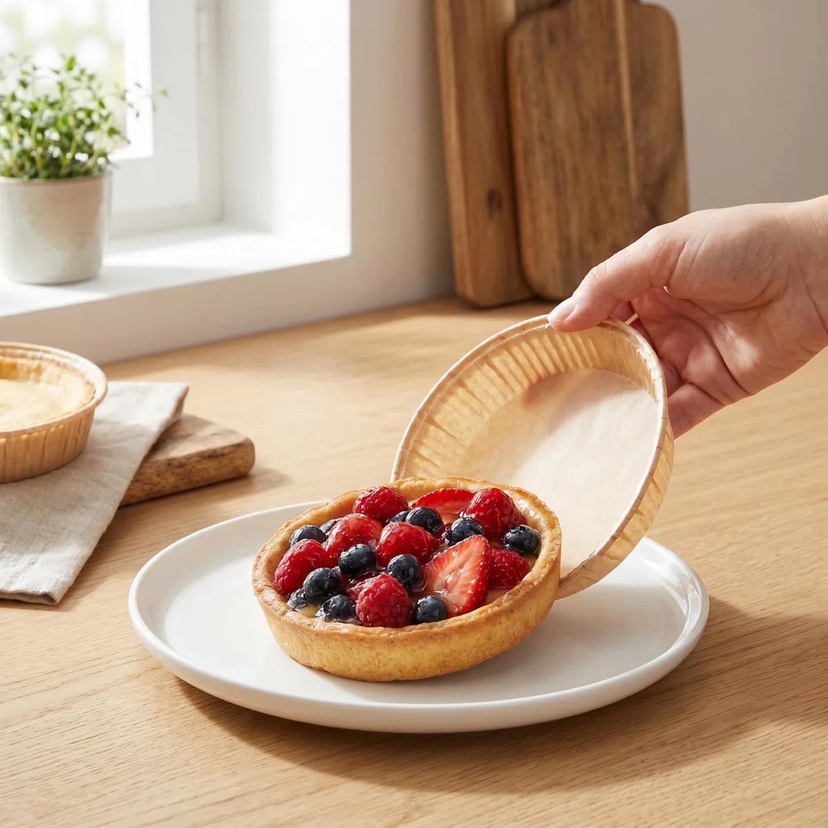 Galpada 100 Mini-Tarteformen Aus Pergamentpapier Fettabweisend Und Antihaftbeschichtet Runde Kleine Kuchenformen 4.33X3.62X0.91In FüR Backofen Und Mikrowelle Ideal FüR TöRtchen Quiches Desserts