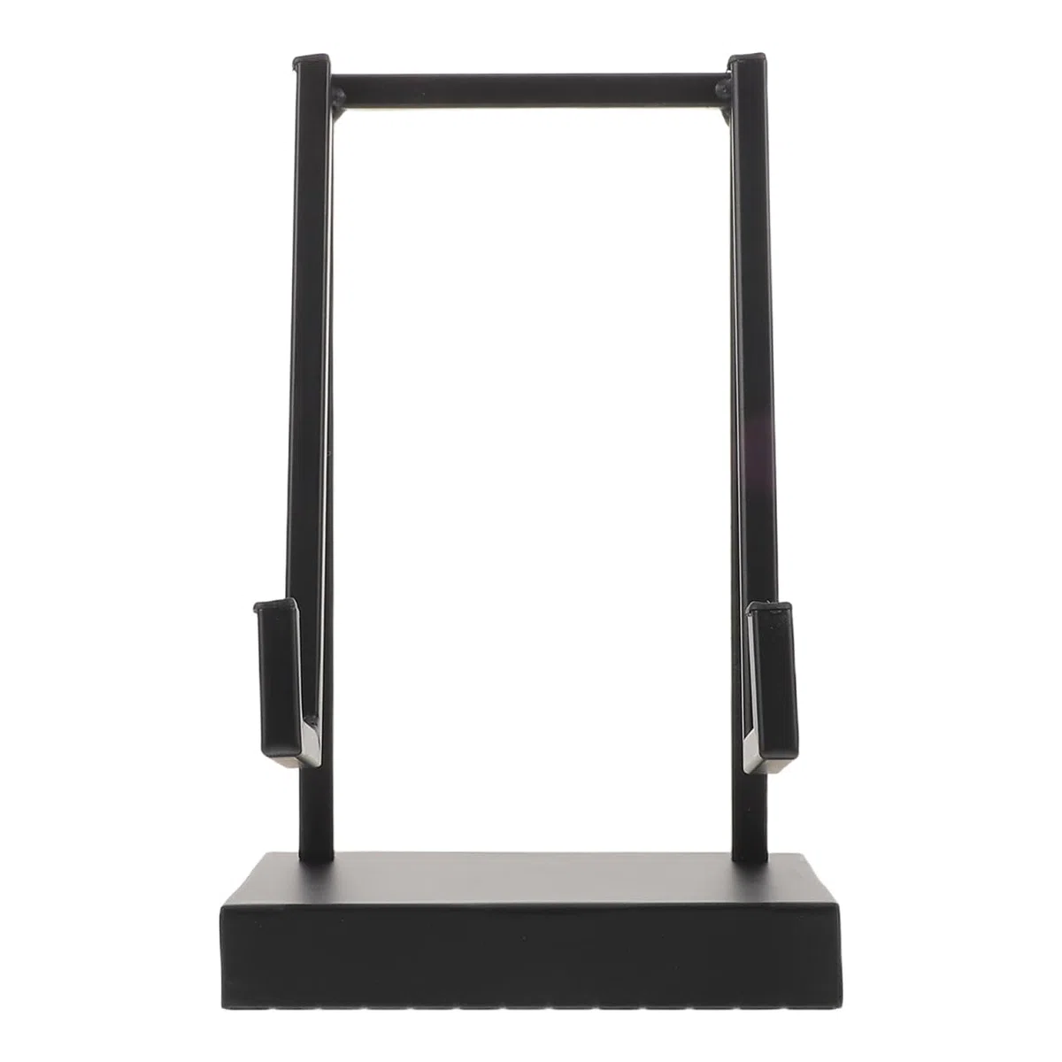 Dekorativer Metall Tellerständer Schwarz Stabiler Bilder und Buchständer aus Eisen Kompakte Tischstaffelei für Kunst Fotos und Platten Kratzfester Displayhalter für Wohnzimmer