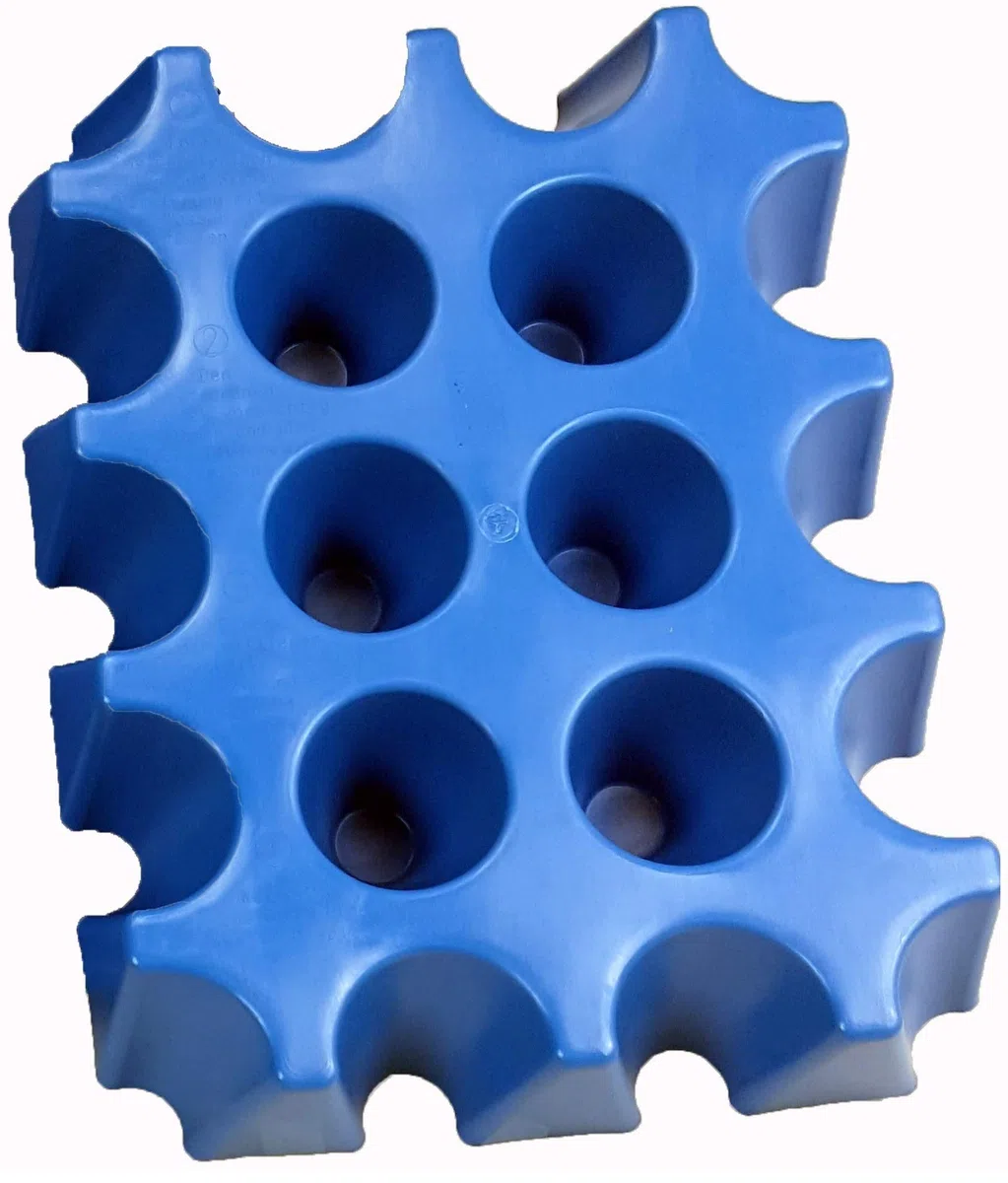 Bierkühler, Getränkekühler 0,5 Liter Flaschen der SL-EISBLOCK Bierkastenkühler ist MADE IN GERMANY (Geschenkverpackung) Blau