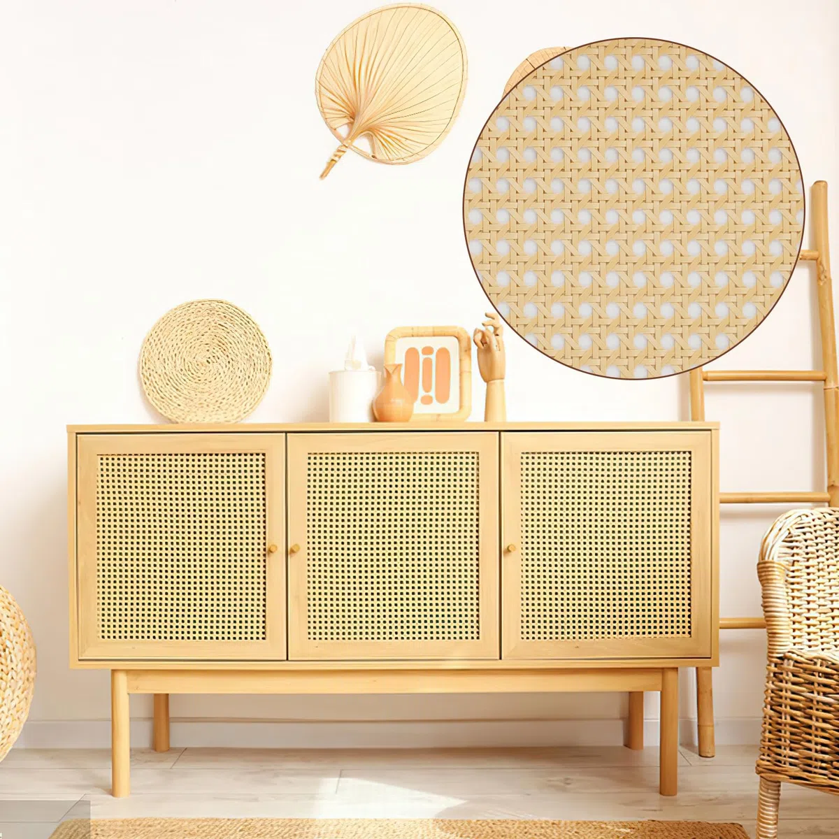 Dadabig PE Rattan Gurtband, 39 * 150cm Möbel PE Wiener Geflecht Wasserdicht Stuhlgeflecht PE Rattan Geflecht für Heimwerker Schrank Stuhl Möbel (Fehler 1-2 cm)