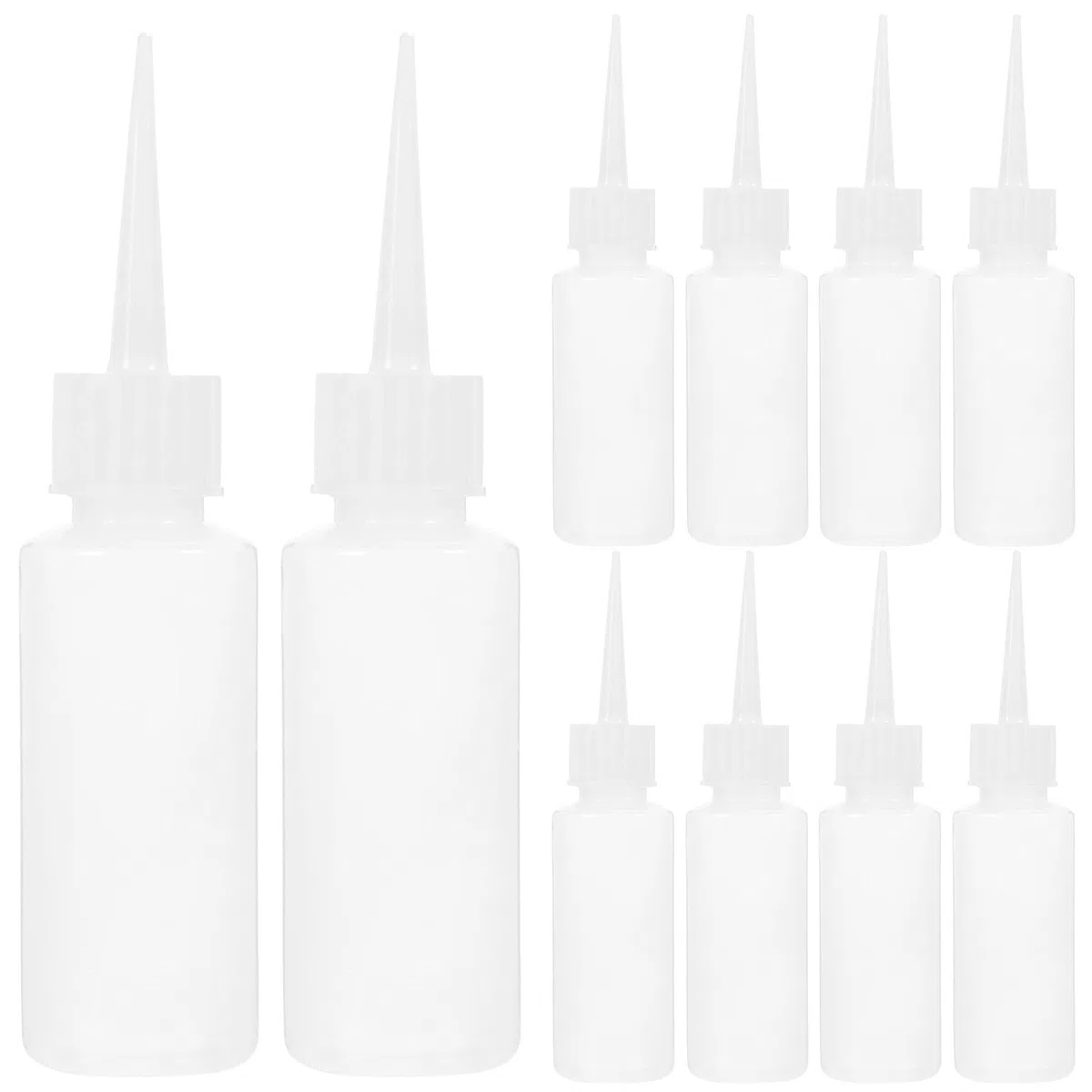 DOITOOL 20 Stücke Spritzflasche Kleine Quetschflaschen mit Kappe Nachfüllbare Condiment Squeeze Flasche Kunststoff Tropfflaschen für Kunst Handwerk BBQ Öl Ketchup Sauce 50ml