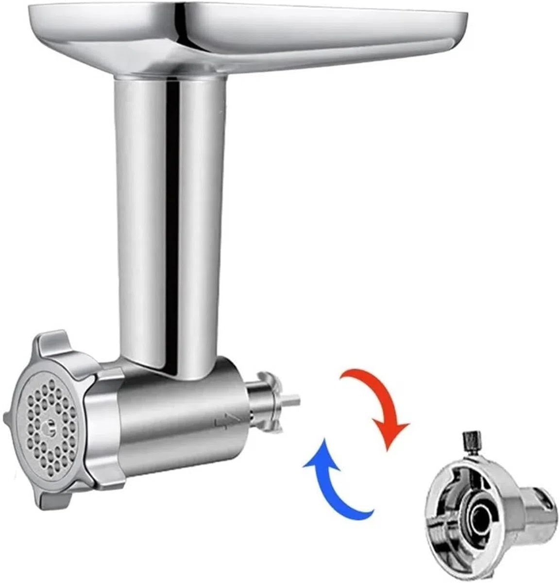 Edelstahl-Adapter für Kenwood Slow Juicers, KAT001ME KAT001 Modell, Silber, 1 Stück