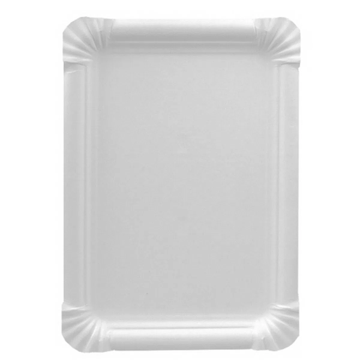 Papstar Pappteller / Einwegteller eckig, weiß "pure" (250 Stück), 16.5 x 20 cm, aus Frischfaserkarton, biologisch abbaubar, für Feste und Veranstaltungen wie Geburtstage oder Gartenpartys, #11071