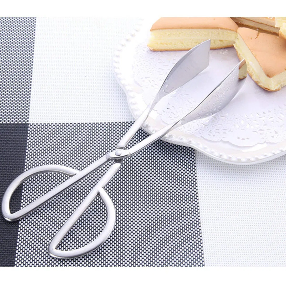 Gebäckzange Essen Tong, 2 Pack Küchenzangen,Tongs, Zange, Kitchen Tongs, Zange Küche, Gebäckzange, Küchen Zange, Fleisch Zange, Zange Küche Edelstahl, Gebäckzange Edelstahl, Küchen Zubehör BBQ