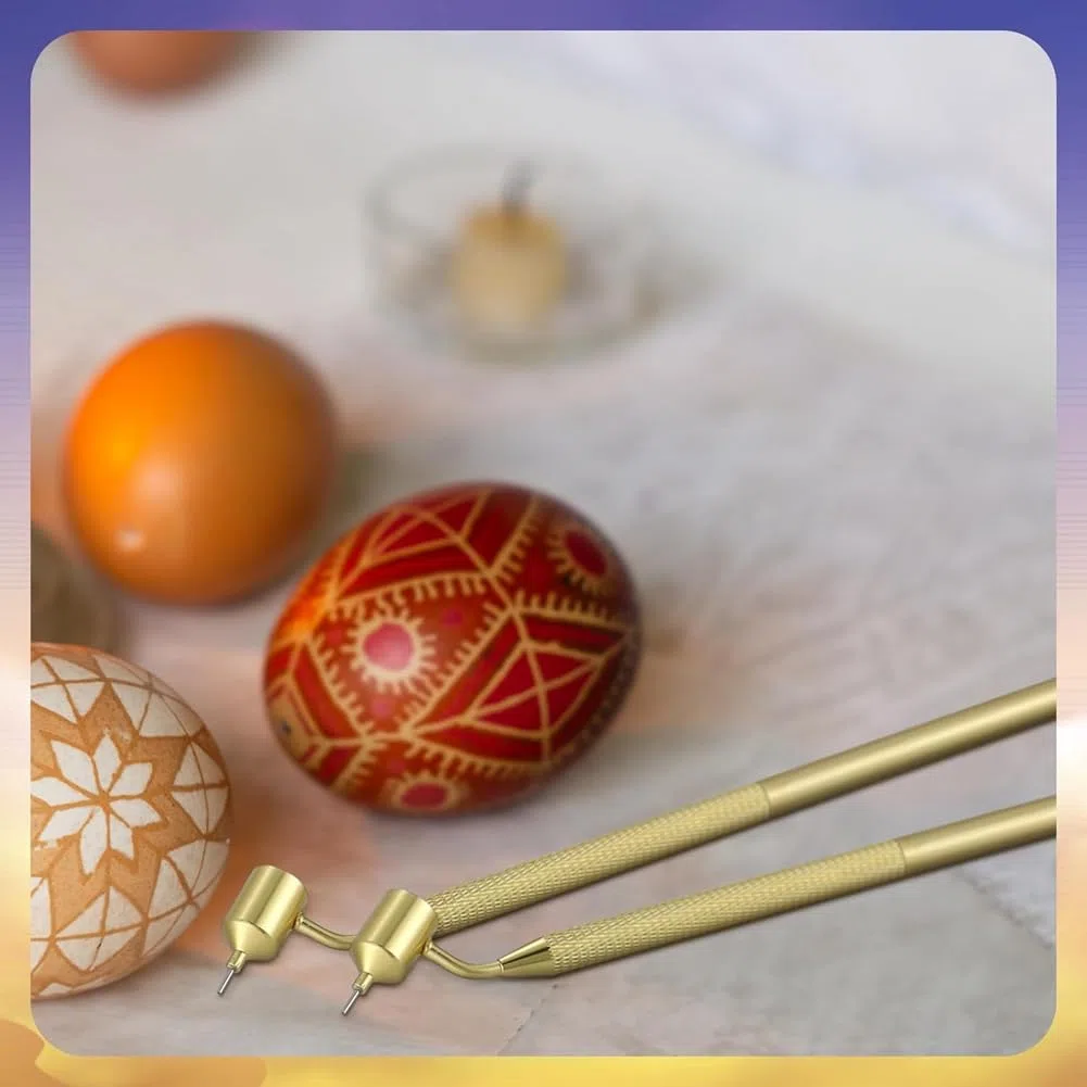 Set mit 3 Heißwachs-Zeichenstiften, Geeignet für Dekorative Künste für Ostereier, Pysanky-Zubehör