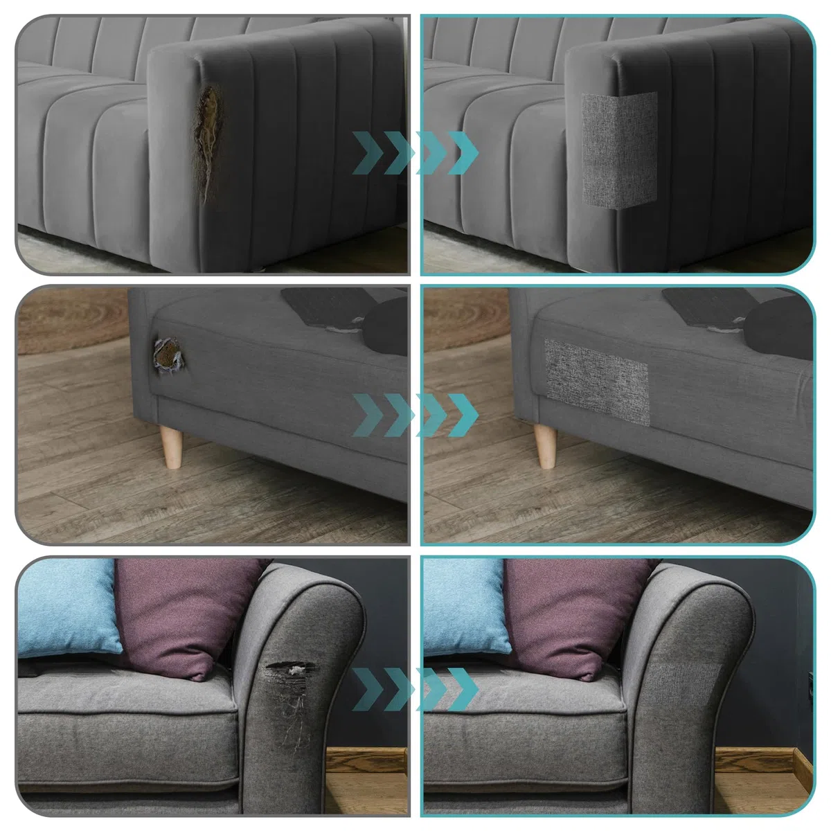 Flicken Selbstklebend Stoff 30cm x 2m Leinen Patches Selbstklebend Autositz Reparaturset Stoff Klebestoffflicken Perfekt für Sofas, Autositze, Möbel, Vorhänge