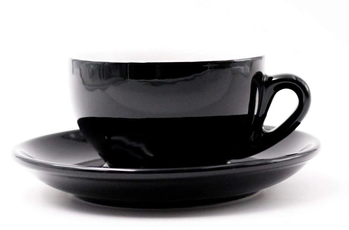 Nuova Point Cappuccinotasse PALERMO schwarz 200 ml - 6 Tassen