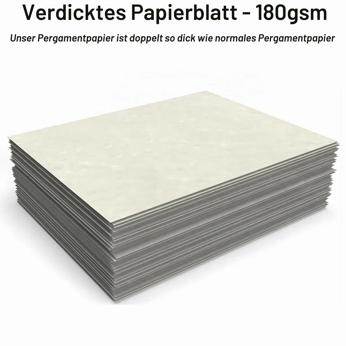 Acidea 100 Blatt bedrucktes Pergamentpapier, 180 g/m² verstärktes A4 Blanko-Urkundenpapier, elfenbeinfarbenes antik strukturiertes beidseitig bedruckbares Pergamentpapier für Lebensläufe, Diplome