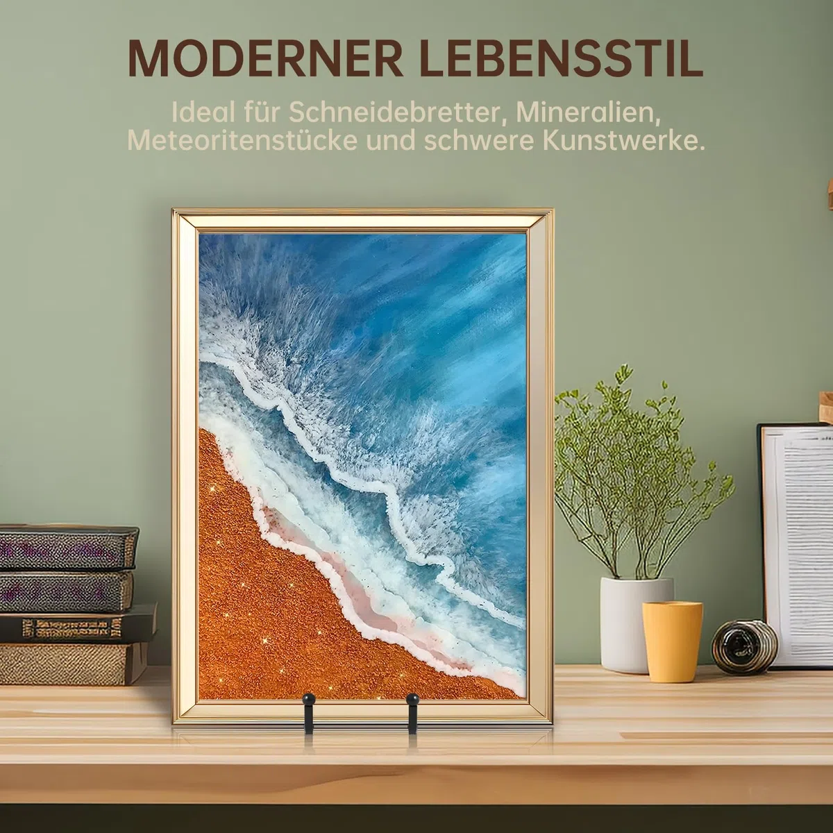 Staffelei Aufsteller Teller Ständer Groß - Tellerständer Metall für schwere Dekoteller - Superhoher Tellerhalter - Eisen Halterung fuer Buch | Bilderrahmen | Plakette - Schwarz - 2 Stück - 30,5 cm