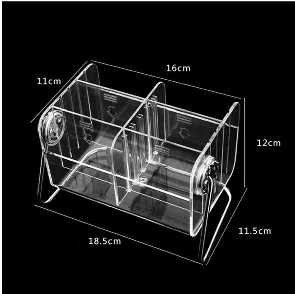 Voarge Fernbedienung Halter Organizer, 6 Slots Transparent Acryl-Fernbedienung Halter Box, TV Klimaanlage Fernbedienungshalter Aufbewahrungsbox Tischhalter Aufbewahrungs Kasten