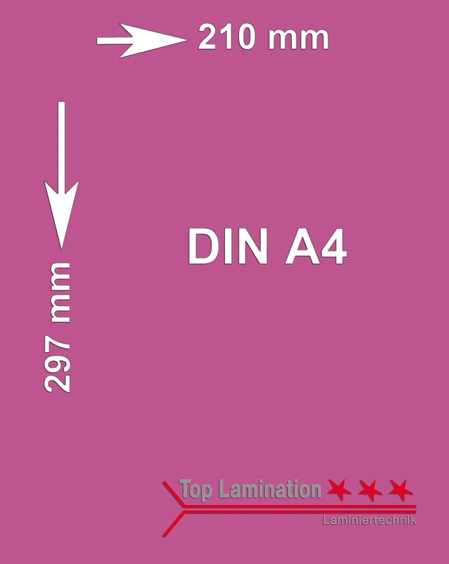 25 Blatt Ton-Bastel-Karton DIN A4 240g/m² Himbeer Dickes Ton-Papier 210x297mm super zum Basteln - komplett durchgefärbt bedruckbar - sehr stabil DIY Bastelideen