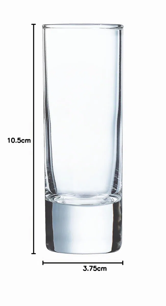 Arcoroc - Kollektion Island – 6 Schnapsgläser mit 6 cl Glas – Professioneller Gebrauch – extrem robust – verstärkte Verpackung