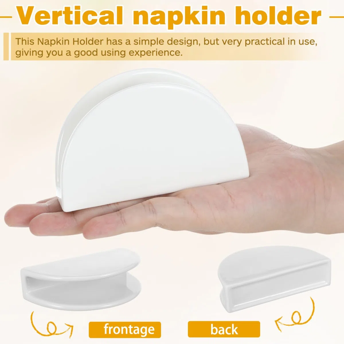 Cabilock Keramik Serviettenhalter Für Küche Und Esszimmer Elegante Serviettenständer Für Partys Und Veranstaltungen Perfekte Tischdekoration Für Zuhause