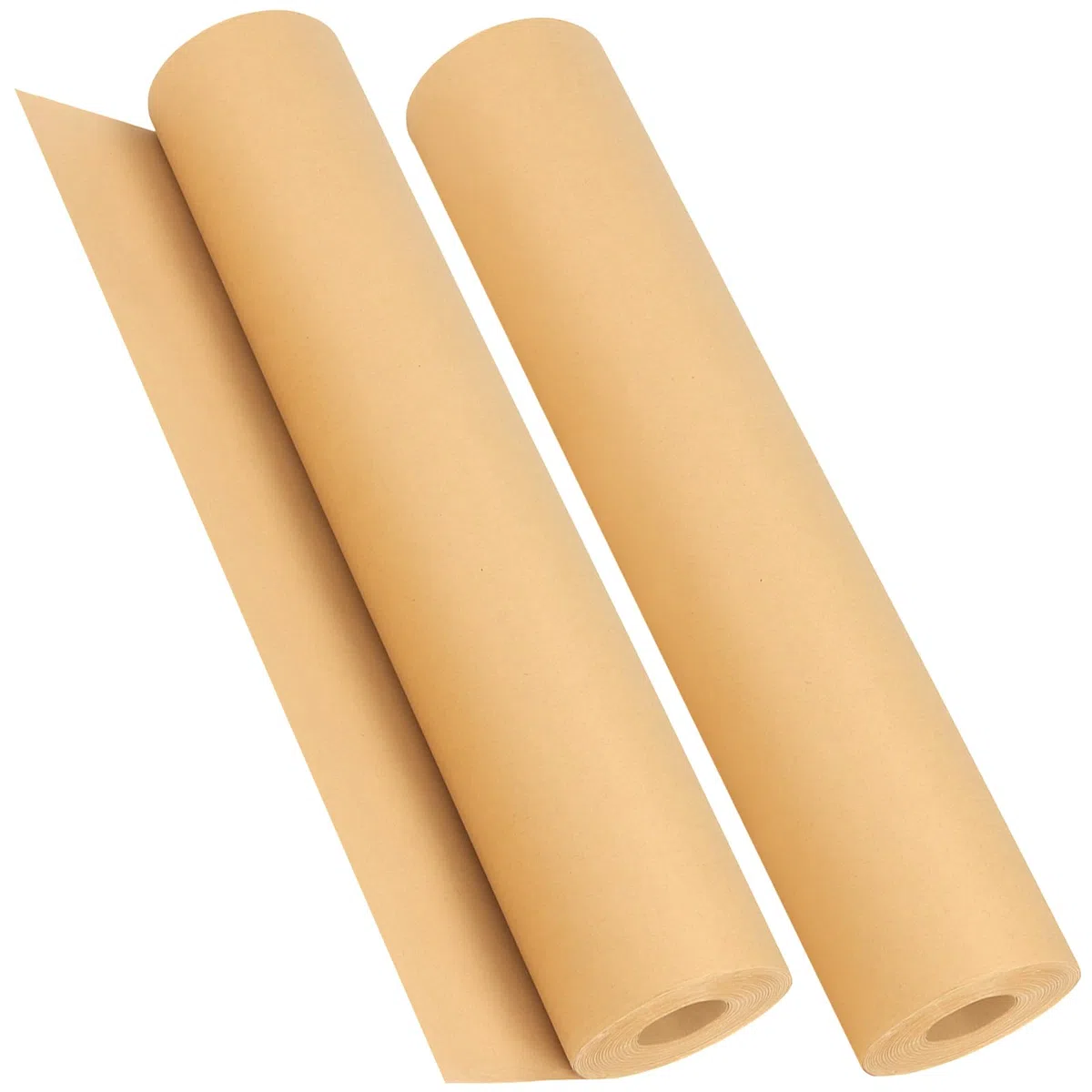 MUNGHOK 2 Stück 50 m x 44 cm Packpapier Rolle, Kraftpapierrolle Braun, Kraftpapier Geschenkpapier Rolle Verpackungspapier für Geschenkverpackung, Kunsthandwerk