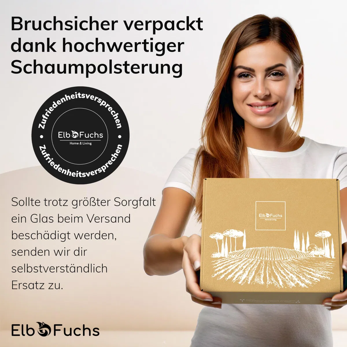 ElbFuchs® Aperitifgläser (4x470 ml) Serie Rosé Garden [GESCHENKIDEE] Spülmaschinenfest & robust, Bunte Wein- und Cocktailgläser beliebt für Spritz-Getränke, Hugo, Negroni, Limoncello, u.v.m.