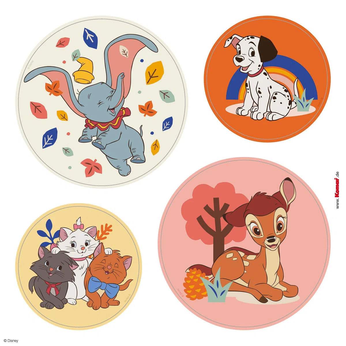 Fenstersticker - Better Together Bubbles - Größe 30 x 30 cm, 2 Bogen - Fensterbild, Kinderzimmer, Kinderzimmerfenster, Disney